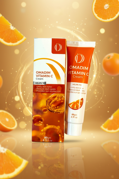 Omadim Vitamin C Cream with Luxury Background